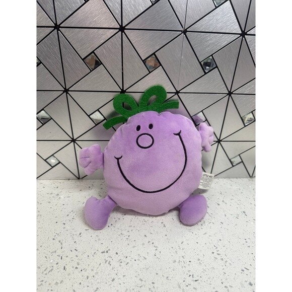 Little Miss Memes Naughty Purple 7" Soft Plush Toy Happy Face Gift Kids CUTE - Picture 1 of 9